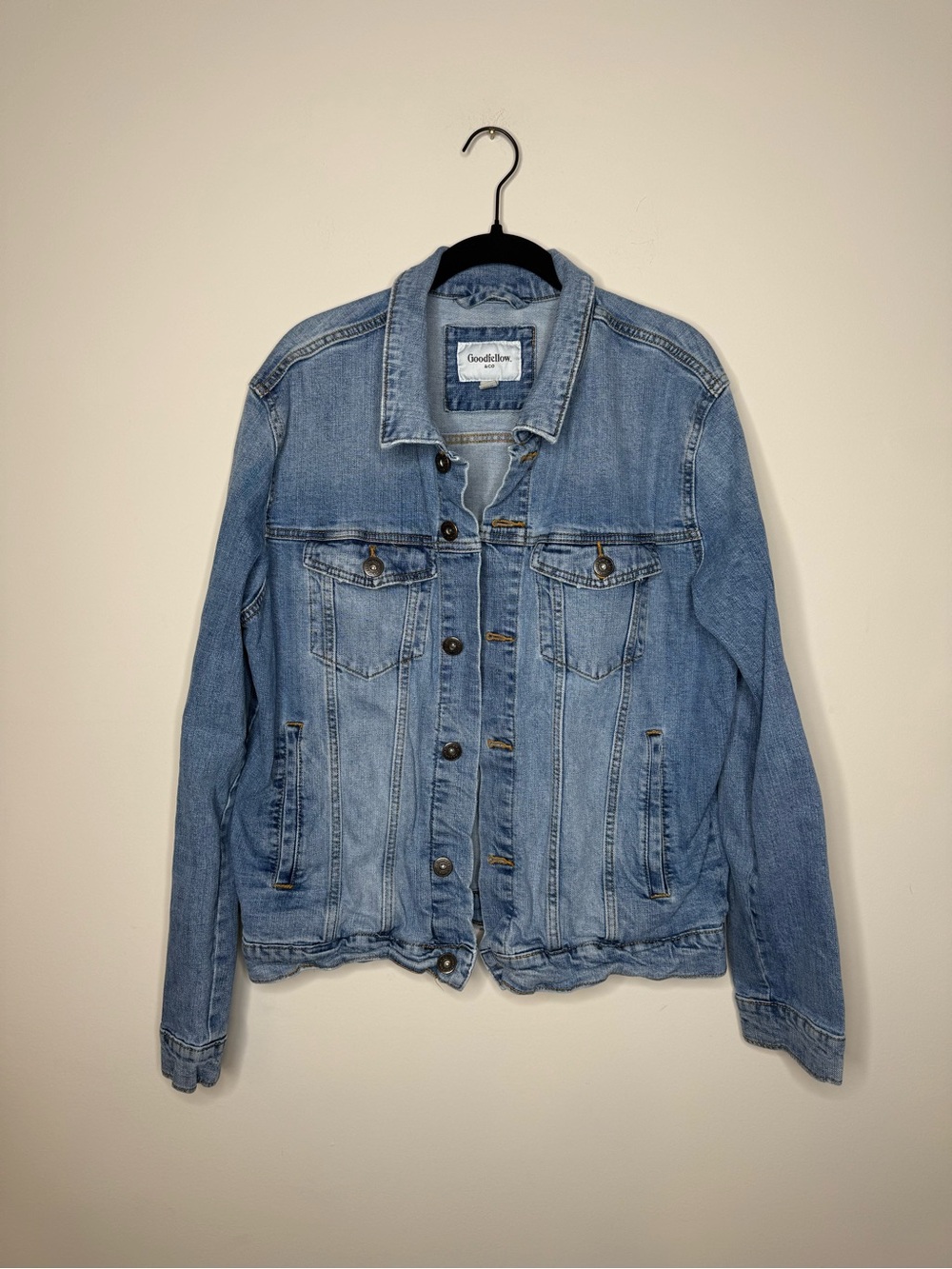 Goodfellow & Co Light Wash Blue Denim Jacket